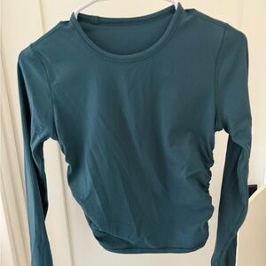 lululemon athletica Deep Teal Long Sleeve Top